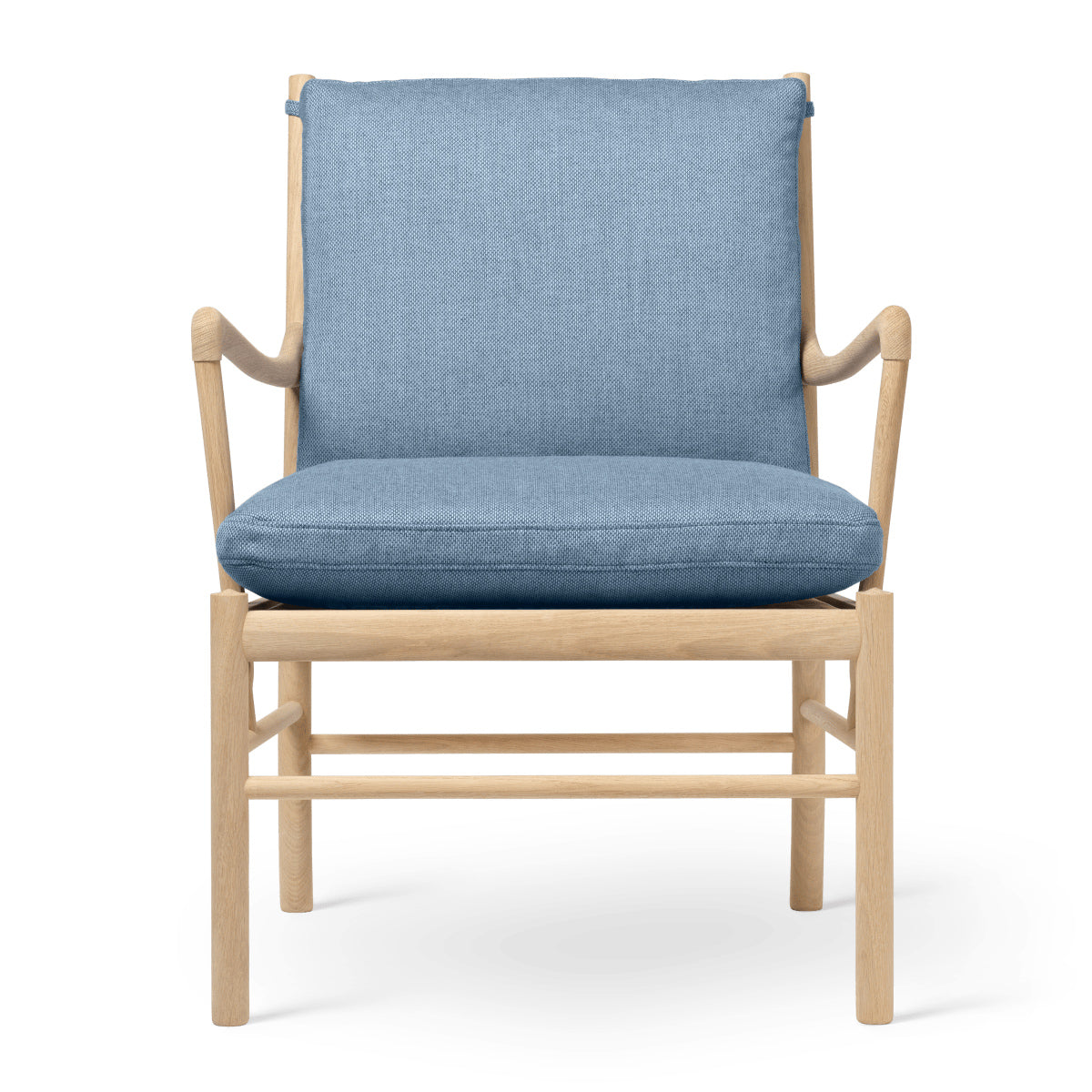 OW149 | Colonial Chair by Carl Hansen & Søn #Oak/Soaped/Fabric | Re-wool | 768