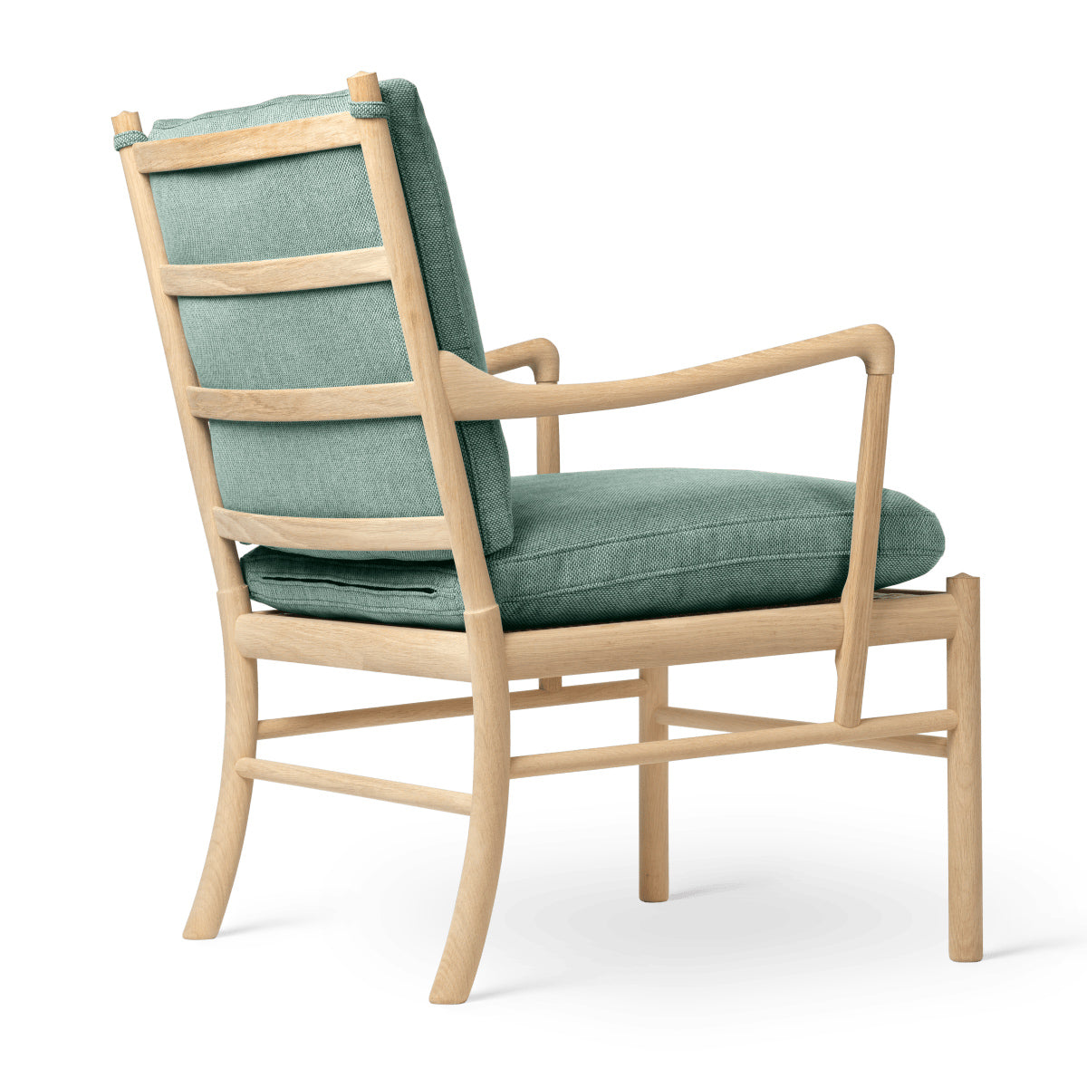 OW149 | Colonial Chair by Carl Hansen & Søn #Oak/Soaped/Fabric | Re-wool | 858