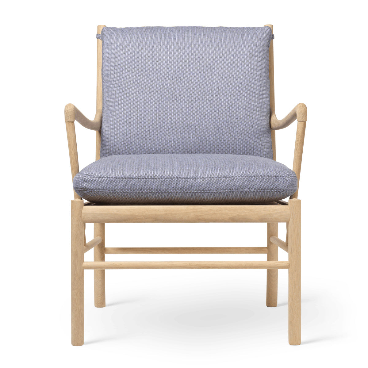 OW149 | Colonial Chair by Carl Hansen & Søn #Oak/Soaped/Fabric | Re-wool | 868