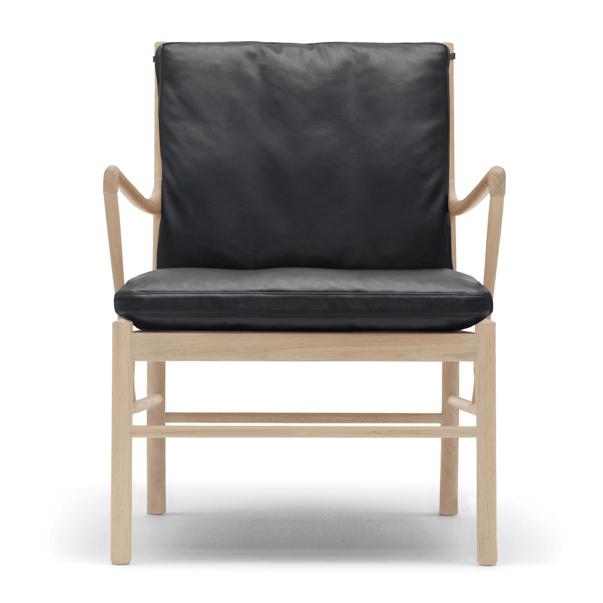 OW149 | Colonial Chair by Carl Hansen & Søn #Oak/White Oiled/Leather | Loke | 7150