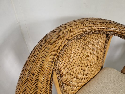 Colonial Woven Rattan Chairs, 1990s, Set of 2-DGW-2023517