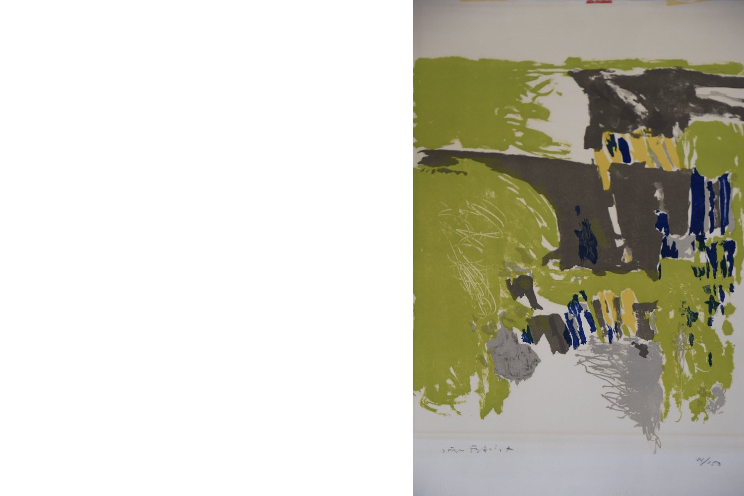 Color Lithograph on Van Gelder Zonen Paper by Jörgen Fogelqvist, 1980s