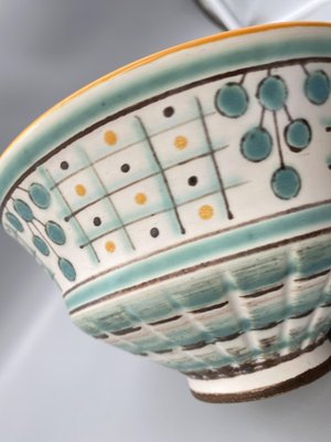 Colored Ceramic Bowl by Gefa Gorka, Hungary, 1950s-CZ-1741644