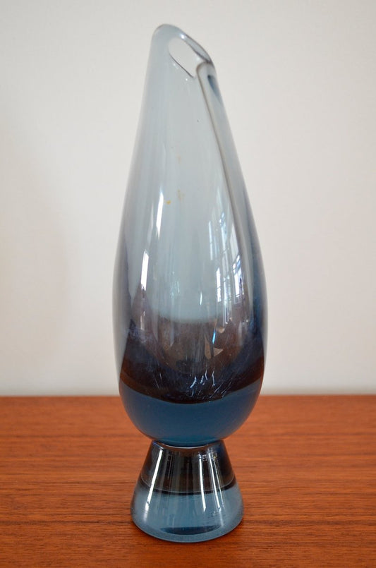 Colored Glass Vase by Vicke Lindstrand for Kosta Boda, 1950s