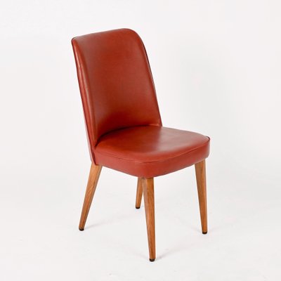 Colored Leather Chairs from Anonima Castelli, 1950s, Italy, Set of 4-JDR-1274884