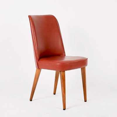 Colored Leather Chairs from Anonima Castelli, 1950s, Italy, Set of 4-JDR-1274884