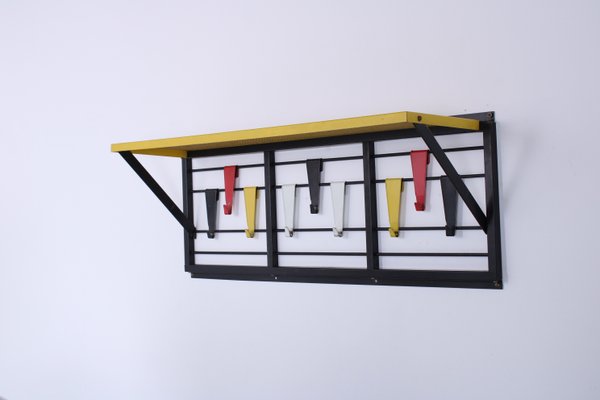 Colored Metal Coat Rack by Tjerk Reijenga for Pilastro, 1950s-XT-1774746