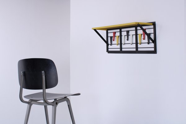 Colored Metal Coat Rack by Tjerk Reijenga for Pilastro, 1950s-XT-1774746