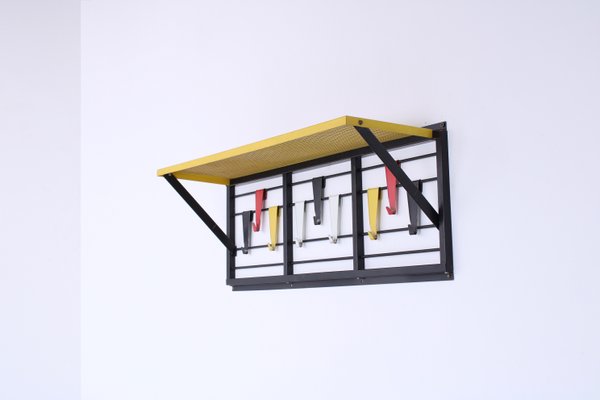 Colored Metal Coat Rack by Tjerk Reijenga for Pilastro, 1950s-XT-1774746