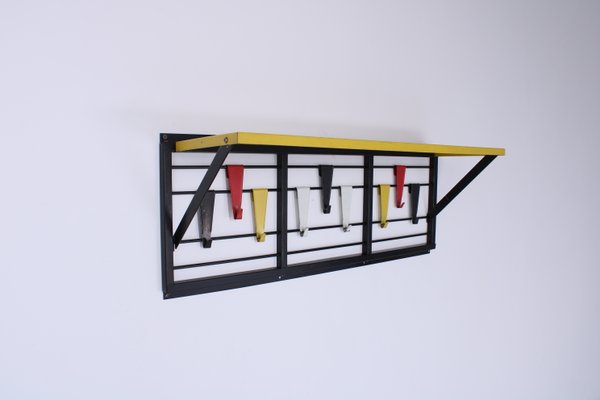 Colored Metal Coat Rack by Tjerk Reijenga for Pilastro, 1950s-XT-1774746