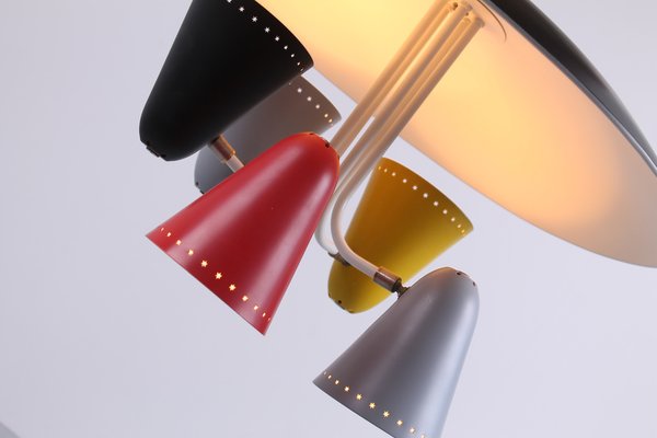 Colored Pendant Light by H. Th. J. A. Busquet for Hala, 1950s-XT-1369623