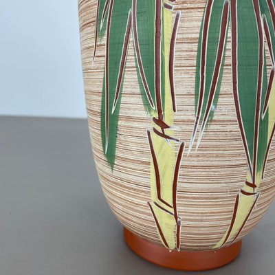 Colorful Abstract Bamboo Ceramic Pottery Vase by Eiwa Ceramics, Germany, 1960s-QZ-1815877