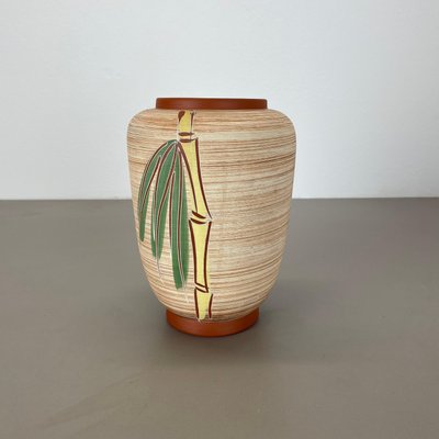 Colorful Abstract Bamboo Ceramic Pottery Vase by Eiwa Ceramics, Germany, 1960s-QZ-1815877