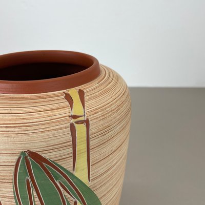 Colorful Abstract Bamboo Ceramic Pottery Vase by Eiwa Ceramics, Germany, 1960s-QZ-1815877