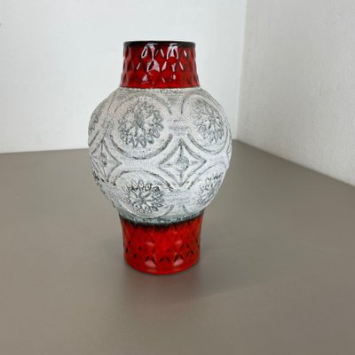 Colorful Abstract Fat Lava Pottery Vase from Bay Keramik, Germany, 1970s-QZ-1265066