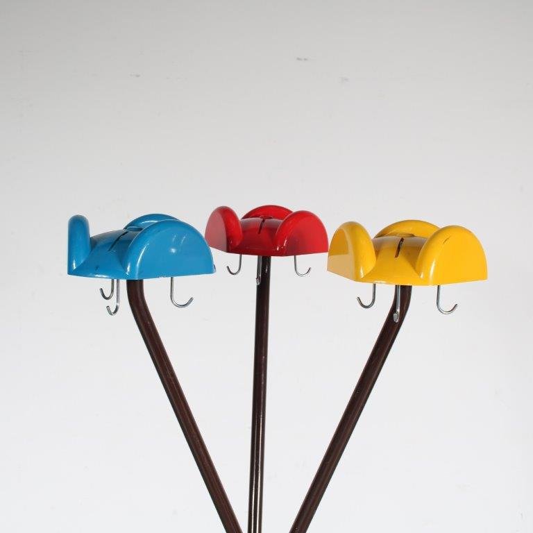 Colorful Coat Rack by Enzo Mari for Danese, Italy, 1960s