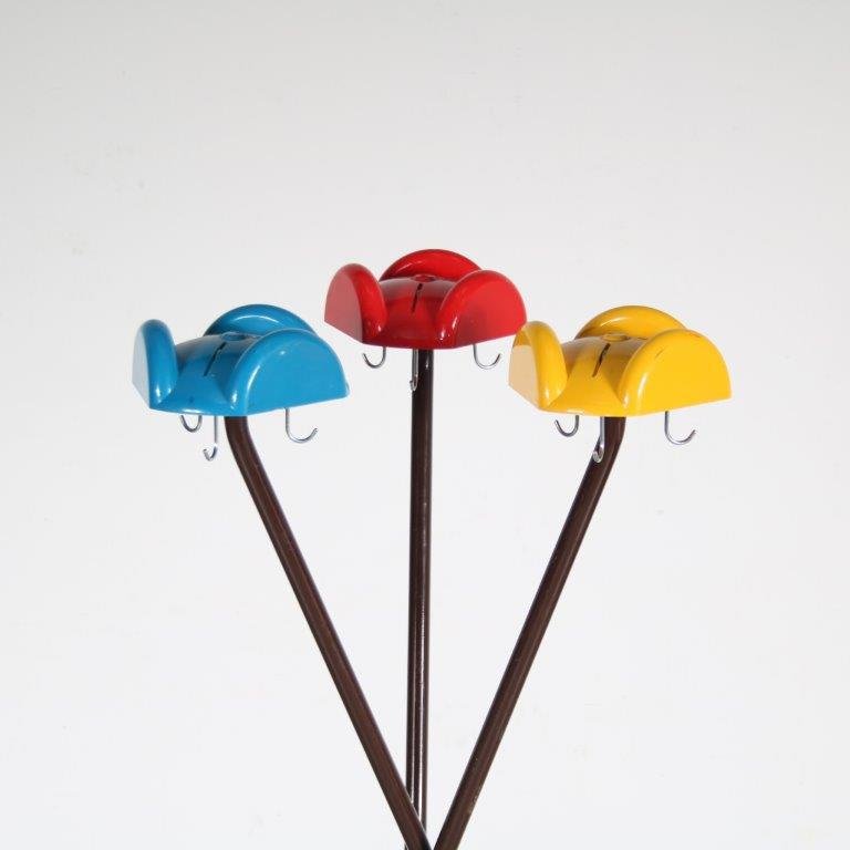 Colorful Coat Rack by Enzo Mari for Danese, Italy, 1960s