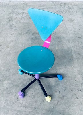 Colorful Desk Chair, 1980s-RQV-932822