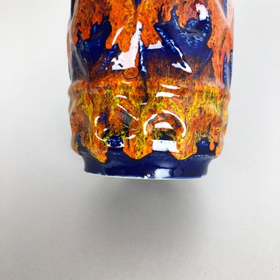 Colorful Fat Lava Pottery Vase from Bay Ceramics, Germany, 1950s-QZ-1151867