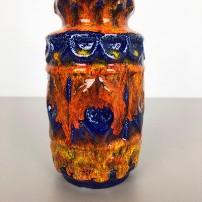 Colorful Fat Lava Pottery Vase from Bay Ceramics, Germany, 1950s-QZ-1151867