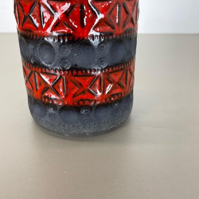 Colorful Fat Lava Pottery Vase from Bay Keramik, Germany, 1970s-QZ-1265060