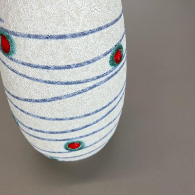 Colorful Fat Lava Stripe & Dots Pottery Vase from Jasba Ceramics, Germany, 1950s-QZ-1256941