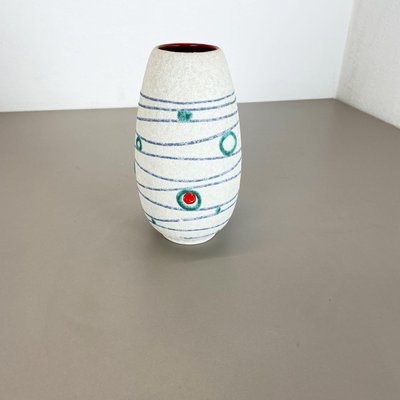 Colorful Fat Lava Stripe & Dots Pottery Vase from Jasba Ceramics, Germany, 1950s-QZ-1256941