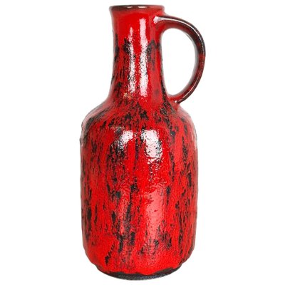 Colorful Pottery Fat Lava Vase from Gräflich Ortenburg, Germany, 1950s-QZ-1134670