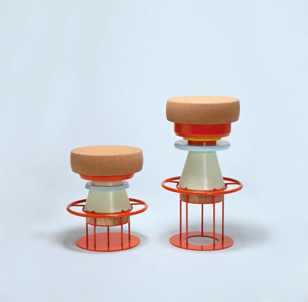 Colorful Tembo Stool by Note Design Studio