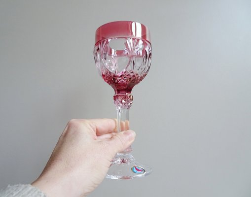 Colorful Wine Glasses in Hofbauer Lead Crystal, Germany, 1970s, Set of 6-BLG-1776926