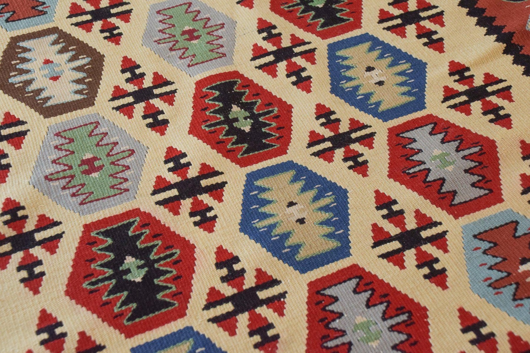 Colourful Handwoven Kilim Rug