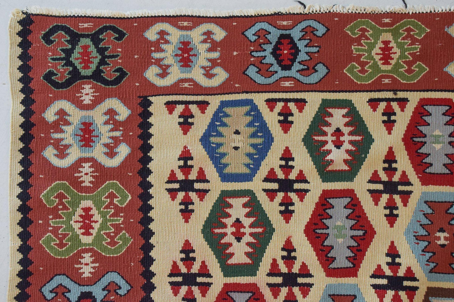 Colourful Handwoven Kilim Rug