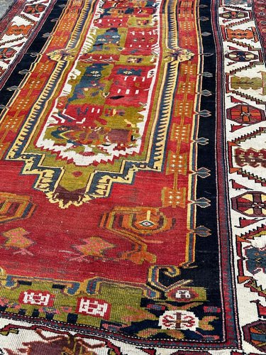 Colourful Kurdish Rug, 1890s