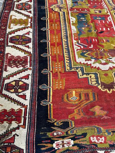 Colourful Kurdish Rug, 1890s