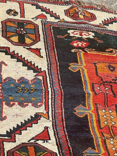 Colourful Kurdish Rug, 1890s