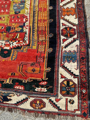 Colourful Kurdish Rug, 1890s