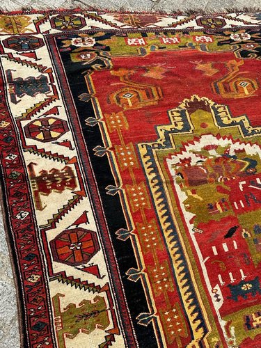 Colourful Kurdish Rug, 1890s