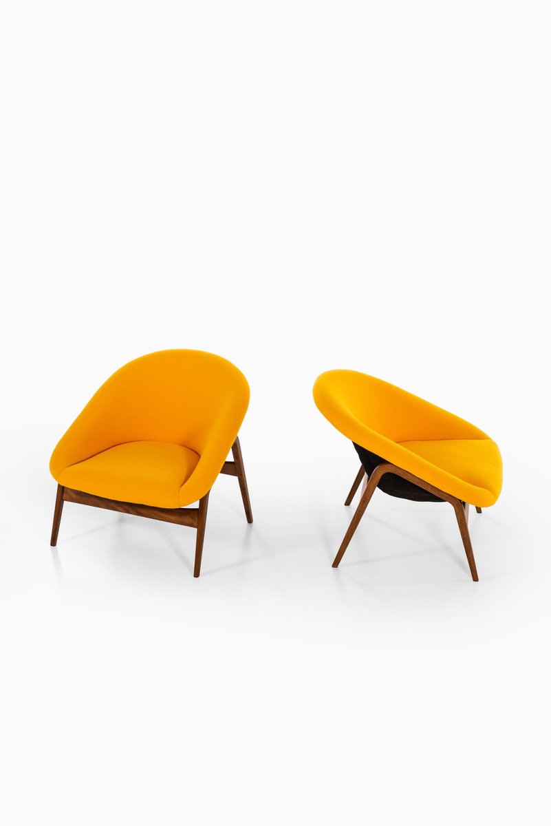 Columbus Lounge Chairs by Hartmut Lohmeyer for Artifort, 1950s, Set of 2