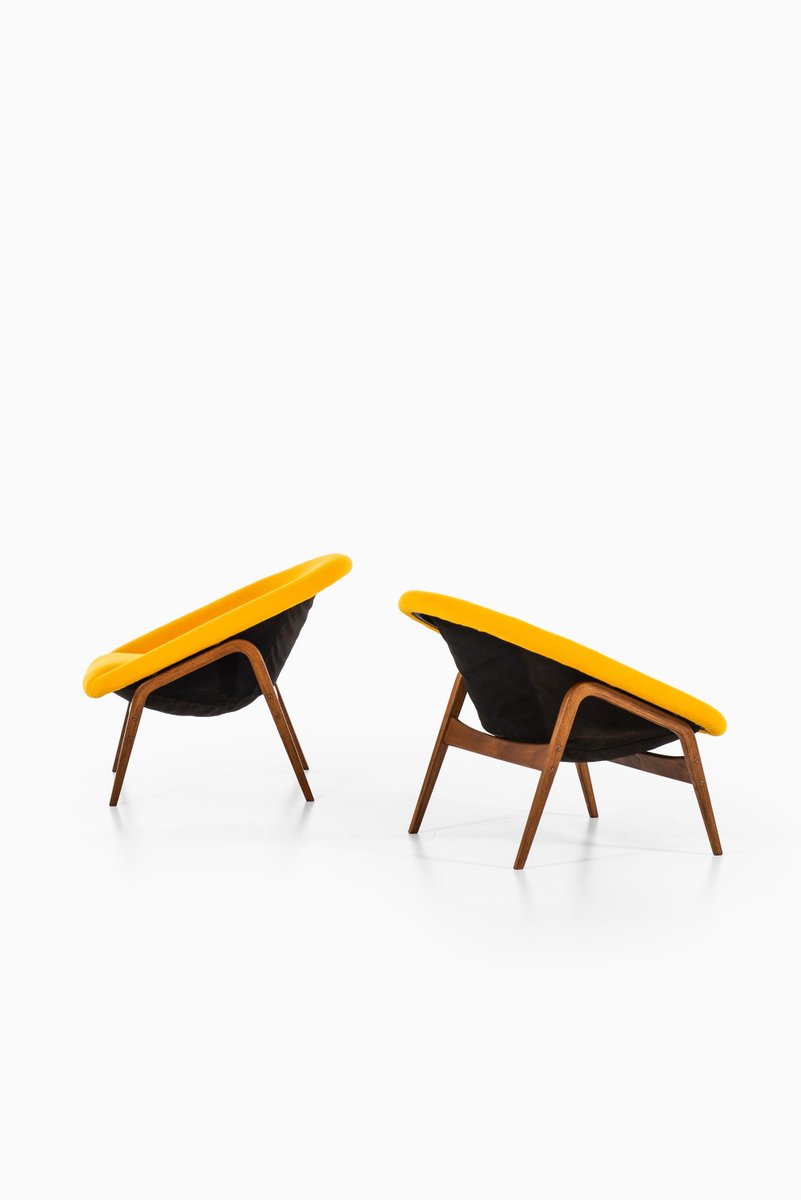 Columbus Lounge Chairs by Hartmut Lohmeyer for Artifort, 1950s, Set of 2