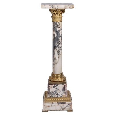 Column in Marble and Gilt Bronze-WFS-1771519