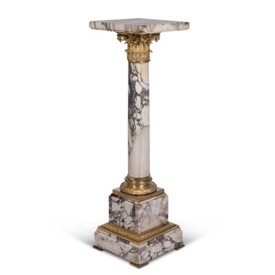 Column in Marble and Gilt Bronze-WFS-1771519