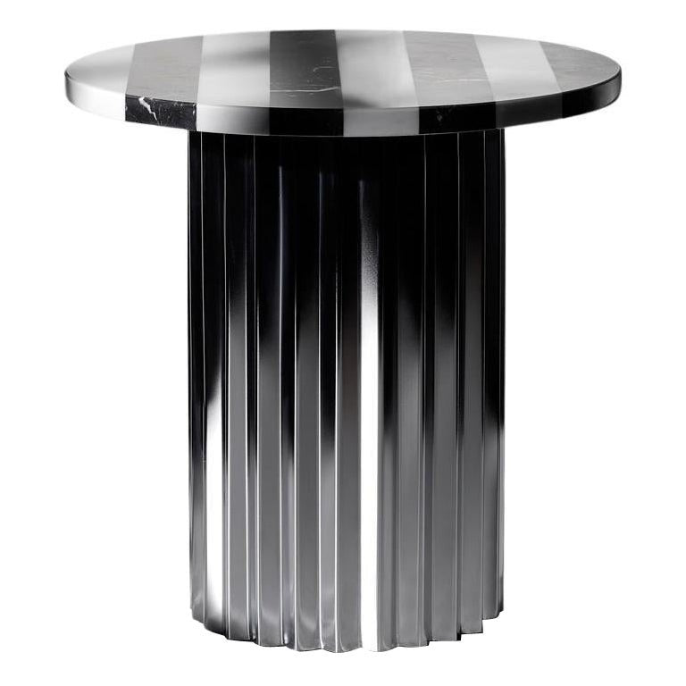 Column Lounge Table with Marble 40 by Lisette Rützou