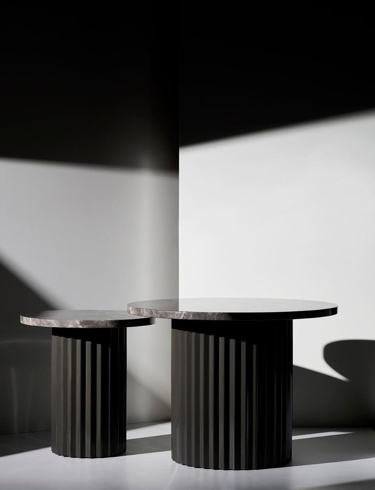 Column Lounge Table with Marble 40 by Lisette Rützou