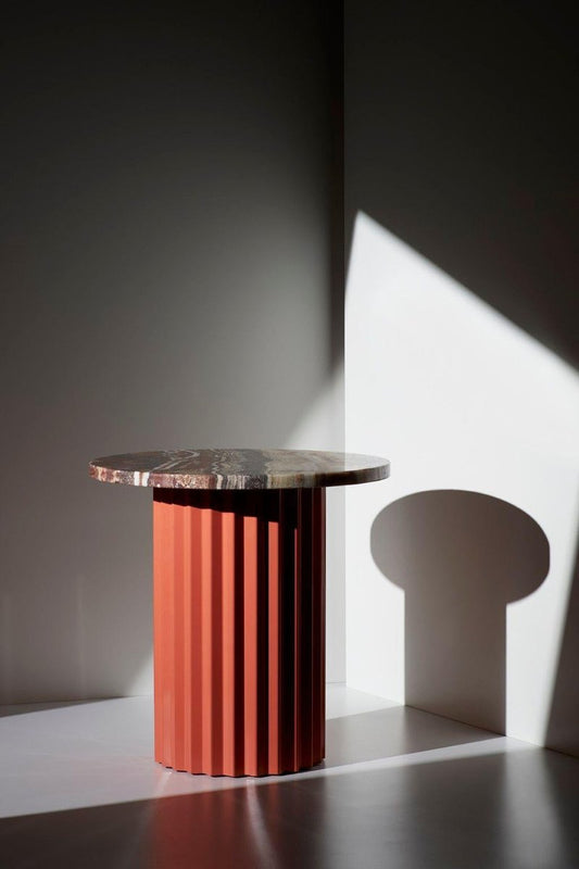 Column Side Table with Marble 40 by Lisette Rützou