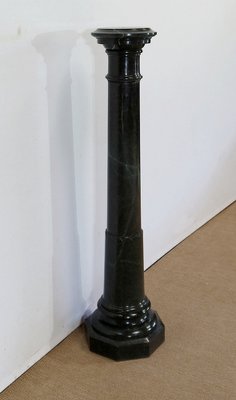 Column with Rotating Top in Sea Green Marble, Late 19th Century-RVK-1286362