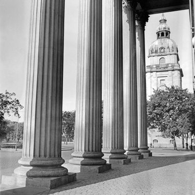 Columns at Entrance of Darmstadt Theatre, Germany, 1938, Printed 2021-DYV-997875