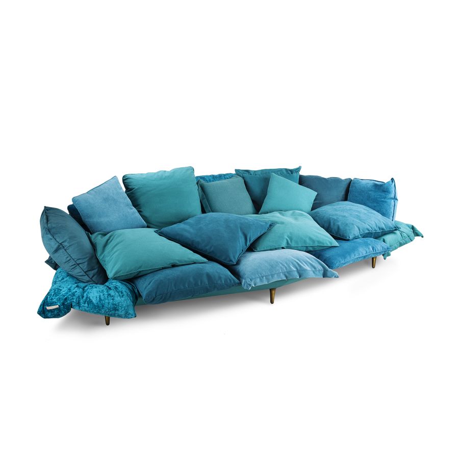 Fabric Sofa Comfy by Seletti #Blue