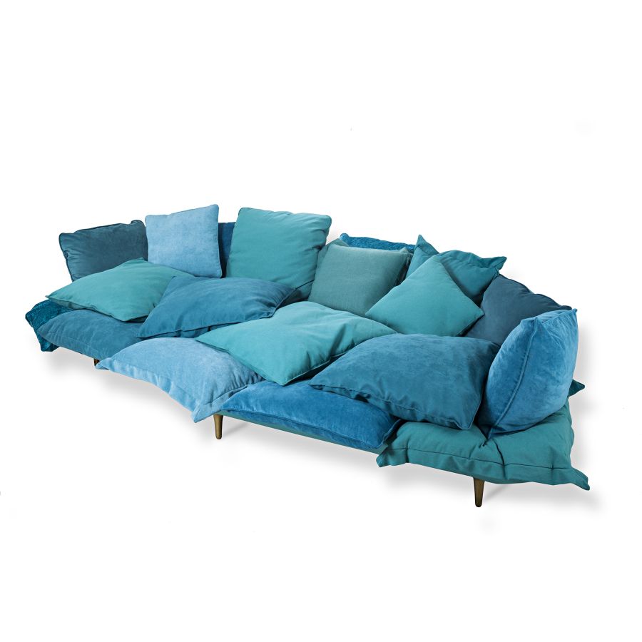 Fabric Sofa Comfy by Seletti #Blue