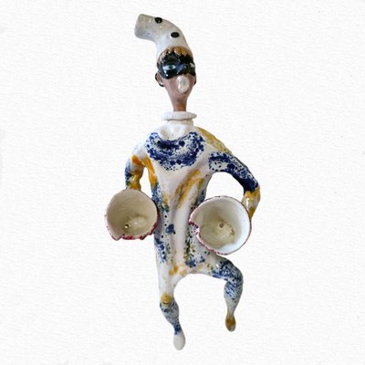 Commedia Dell'Arte Character Figurines, Cà d'Oro, Set of 2-TIT-935094