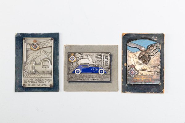 Commemorative Car Plates, 1920s, Set of 3-DZU-1693504